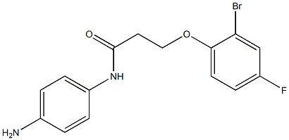 N-(4-aminophenyl)-3-(2-bromo-4-fluorophenoxy)propanamide Struktur