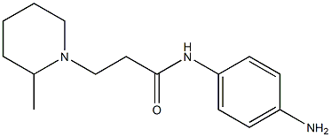 N-(4-aminophenyl)-3-(2-methylpiperidin-1-yl)propanamide Structure