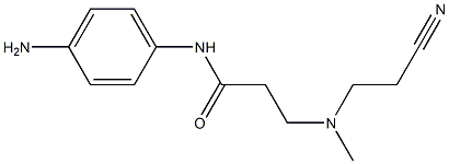 N-(4-aminophenyl)-3-[(2-cyanoethyl)(methyl)amino]propanamide Struktur