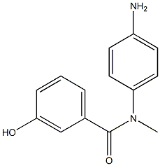 N-(4-aminophenyl)-3-hydroxy-N-methylbenzamide Struktur