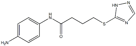 N-(4-aminophenyl)-4-(1H-1,2,4-triazol-5-ylsulfanyl)butanamide Struktur