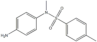 N-(4-aminophenyl)-N,4-dimethylbenzene-1-sulfonamide 化学構造式