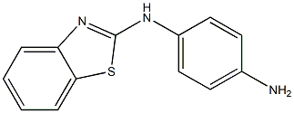 N-(4-aminophenyl)-N-1,3-benzothiazol-2-ylamine Structure