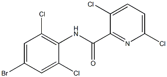 N-(4-bromo-2,6-dichlorophenyl)-3,6-dichloropyridine-2-carboxamide Struktur