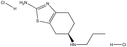 (R)-2-Amino-4,5,6,7-tetrahydro-6-(propylamino) benzothiazole dihydrochloride,,结构式