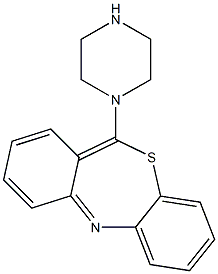 11-(1-piperazinyl) dibenzo-(1,4)-thiazepine Structure