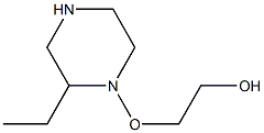 N-(2-Hydroxyethoxy)Ethylpiperazine 化学構造式