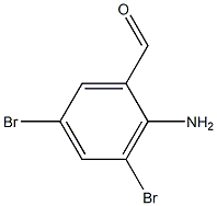 2-氨基-3,5-二溴苯甲醛 标准品,,结构式