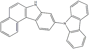 9-(N-咔唑基)-7H-苯并[C]咔唑 结构式