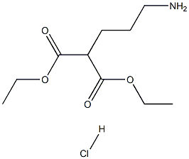 diethyl 2-(3-aminopropyl)malonate hydrochloride 结构式