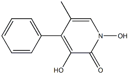 3-Hydroxy-5-Methyl-N-Hydroxyphenyl-2-1H-Pyridone 化学構造式