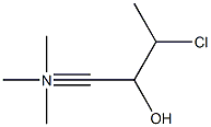 3-chloro-2-hydroxy-N,N,N-trimethylbutyronitrile 化学構造式