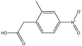 2-methyl-4-nitrophenylacetic acid Structure