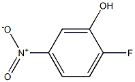 2-氟-5-硝基苯酚 结构式