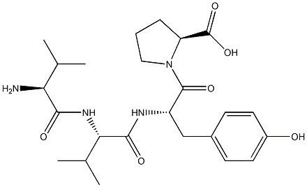 valyl-valyl-tyrosyl-proline Structure