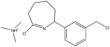 TRIMETHYLAMMONIUM-3-TOLYL-EPSILON-CAPROLACTIMIDECHLORIDE 化学構造式