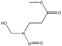 BETA-ALANINE,N-(HYDROXYMETHYL)-N-NITROSO-,METHYLESTER,. Structure