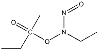 DIETHYLAMINE,1-ACETOXY-N-NITROSO- Structure