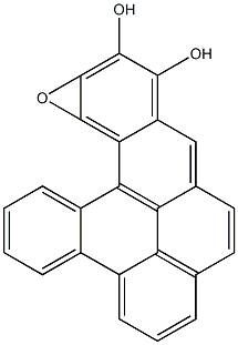 DIBENZO(A,L)PYRENE-11,12-DIOL-13,14-EPOXIDE Struktur