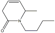 N-BUTYL-6-METHYL-3,6-DIHYDRO-2-PYRIDONE 化学構造式