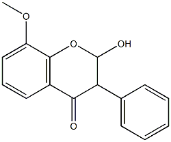 2-HYDROXY-8-METHOXY-2,3-DIHYDROISOFLAVONE Struktur