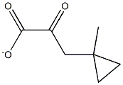 METHYLCYCLOPROPANEPYRUVATE,,结构式