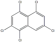 1,2,4,5,7-PENTACHLORONAPHTHALENE Struktur