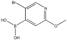 5-Bromo-2-methoxypyridine-4-boronicacid98% 化学構造式