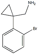 [1-(2-Bromophenyl)cyclopropyl]methylamine Structure