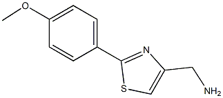 [2-(4-Methoxyphenyl)thiazol-4-yl]methylamine,,结构式