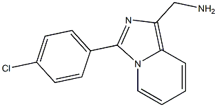 [3-(4-Chlorophenyl)imidazo[1,5-a]pyridin-1-yl]methylamine 结构式