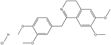 6,7-Dimethoxy-1-(3,4-dimethoxybenzyl)-3,4-dihydroisoquinolinehydrochloride Structure