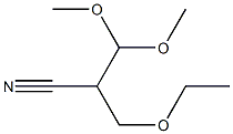 2-(Dimethoxymethyl)-3-ethoxypropanenitrile Structure