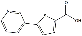 5-pyridin-3-ylthiophene-2-carboxylic acid 结构式