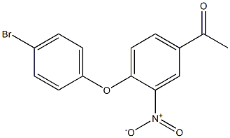 1-(4-(4-bromophenoxy)-3-nitrophenyl)ethanone Structure