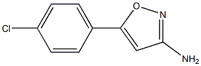 5-(4-chlorophenyl)isoxazol-3-amine Structure