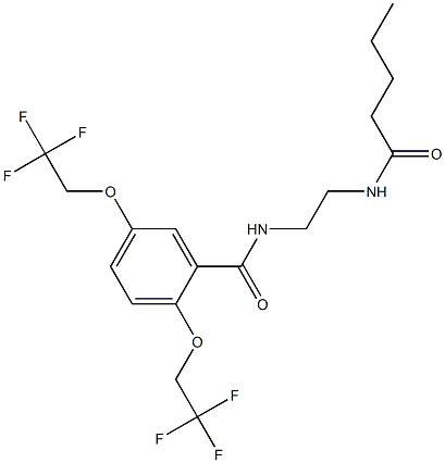 N-[2-[pentanoylamino]ethyl]-2,5-bis[2,2,2-trifluoroethoxy]benzenecarboyjimide