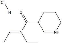 N,N-DIETHYLPIPERIDINE-3-CARBOXAMIDE HYDROCHLORIDE Structure