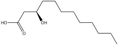 (3R)-3-hydroxydodecanoic acid Structure