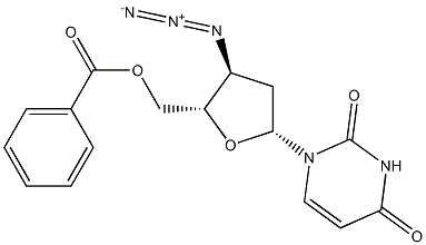3'-Azido-5'-O-benzoyl-2',3'-dideoxyuridine