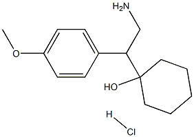 1-(4-METHOXYPHENYL)-2-AMINOETHYL CYCLOHEXANOL HCL 化学構造式