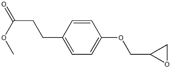 3-[4-(2,3-EPOXYPROPOXY) PHENYL]PROPIONIC ACID METHYL ESTER Structure