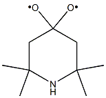 4-OXO-2,2,6,6-TETRAMETHYL-4-PIPERIDINYLOXY FREE RADICAL Struktur