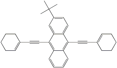 2-TERT-BUTYL-9,10-BIS(CYCLOHEX-1-ENYLETHYNYL)ANTHRACENE Structure