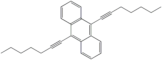 9,10-DIHEPT-1-YNYLANTHRACENE Struktur