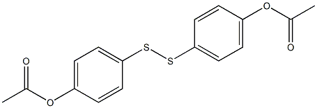 BIS(4-ACETOXYPHENYL) DISULFIDE Structure