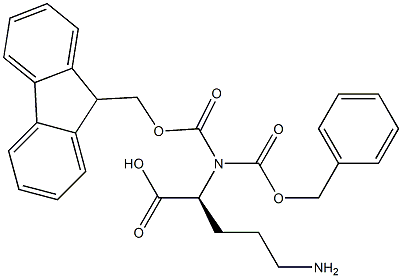 N-Fmoc-N-benzyloxycarbonyl-L-ornithine 化学構造式