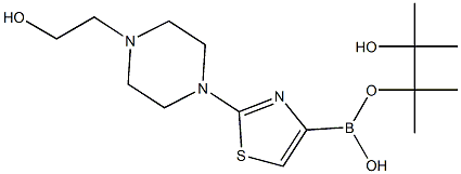 2-[N-(2-HYDROXYETHYL)PIPERAZIN-1-YL]THIAZOLE-4-BORONIC ACID PINACOL ESTER|