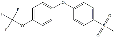 1-METHANESULFONYL-4-[4-(TRIFLUOROMETHOXY)PHENOXY]BENZENE 结构式