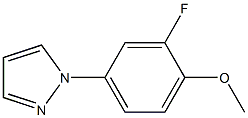 1-(3-FLUORO-4-METHOXY-PHENYL)-1H-PYRAZOLE Structure